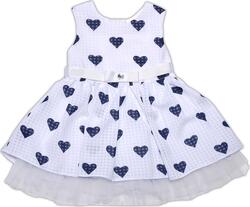 Garden baby платье "Модное платьице" 80 45039-35-80-білий/сині сердечка