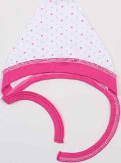 Верес чепчик Hello Bunny white-pink 38 105.45.38