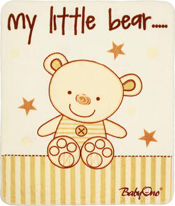 BabyOno одеяло сатиновое (80x100 см) "Мишка" 1409/01bo
