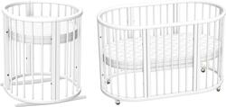 Ovalbed овальне ліжечко 8в1 Maxi, полози White ОММ-1