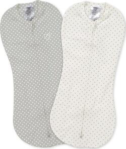 Summer infant набір конвертів на блискавці Swaddleme Pod 2шт Grey/White Dot 56156