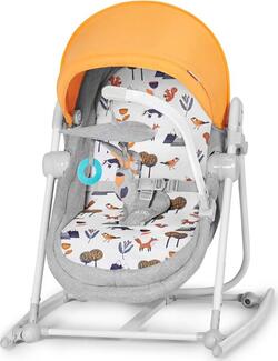 Kinderkraft шезлонг-гойдалка 5 в 1 Nola Forest Yellow KBNOLA00YEL0000