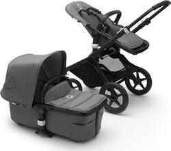 Bugaboo универсальная коляска Fox 2 Black/Grey Melange-Grey Melange 230122GM02