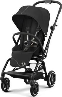 Cybex коляска Eezy S Twist+ 2 BLK (с бампером) Moon Black 522003759bbg