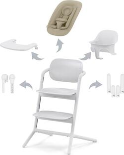 Cybex стілець для годування Lemo 4в1 All White 521004829bbg