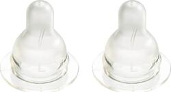 Difrax силіконова соска для пляшечки для годування S-bottle Natural 2 шт. размер L 673