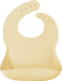 MinikOiOi силіконовий нагрудник 100% Basics Mellow Yellow 101020056
