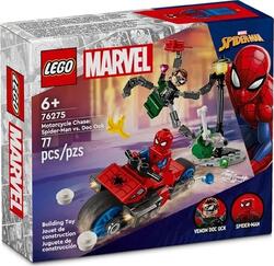 Lego конструктор Super Heroes Marvel "Погоня на мотоциклах Людина-Павук проти Доктор Восьминіг" 76275erc