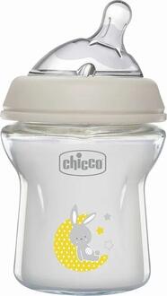 Chicco бутылка стеклянная Natural Feeling силиконовая соска 150 мл от 0 месяцев, нормальный поток 81211.30