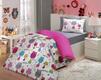 Hobby постільна білизна Poplin полуторна Meow розовый 29602_1,5_pbt