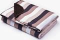 Sensillo плед велюр Stripes brown 19271ber