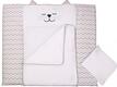 Верес пеленальний матрацик Smiling Animals white-grey 424.03ver
