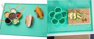EZPZ тарілка-килимок PLAY MAT зеленый PLAY MAT MINT