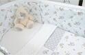 Ovalbed стьогані бортики Воробушки+горох(двухсторонние) А-214-1