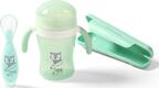BabyOno ложечка мягкая силиконовая с присоской в футляре Розовый/мятный 1461/01bo