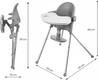 Kinderkraft стільчик для годування 2 в 1 Pini Gray KKKPINIGRY0000