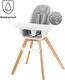 Kinderkraft стульчик для кормления Tixi Gray KKKTIXIGRY0000