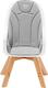 Kinderkraft стульчик для кормления Tixi Gray KKKTIXIGRY0000