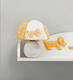MIBB настільна лампа Bau Bau White/orange 391wo
