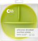 Olababy детская силиконовая тарелка с секциями  Kiwi/Зеленый 61011ob