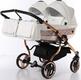 Junama коляска для двойни Mirror Satin Duo 05 J-MS-DUO-05
