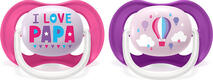 Avent пустышка I love, в ассортименте 6-18 мес для девочек 8710103949299