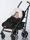 ДоРечі зимовий конверт-кокон на овчині Baby XS з опушкою  черный 1930ODor