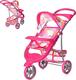Melogo коляска для кукол 9614 pink/multicolor 24545ber