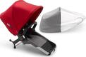 Bugaboo прогулянковий блок для другої дитини Donkey3 ALU/GREY MELANGE-RED 180128GM02