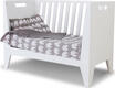 Indigowood кроватка-трансформер Scandic белая 140x60 (с дополнительным бортиком) 40079-indigo