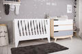 Indigowood кроватка-трансформер Scandic белая 140x60 (с дополнительным бортиком) 40079-indigo