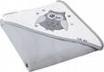 Akuku полотенце с капюшоном Сова 100x100 см серое A1248