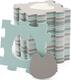 Kinderkraft коврик-пазл Luno Shapes, 30 элементов Mint (KPLUSH00MIN0000) KPLUSH00MIN0000