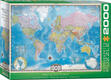 Eurographics пазл 2000 елементів Карта мира 8220-0557