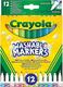 Crayola набор фломастеров тонкая линия Washable 12 шт. 58-6671