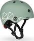 Scoot&Ride шлем защитный детский с фонариком (XXS/XS) зеленый SR-181206-GREENLINES