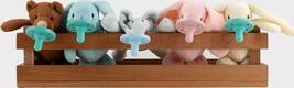 MinikOiOi пустышка силиконовая с мягкой игрушкой Sleep Buddy 0+ Moi 101010008