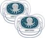 Bebe Confort пустышка силиконовая Physio Air Dummy Phospho 2 шт. 6/18 Bblue Octopus 3104201950