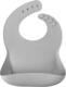 MinikOiOi силіконовий нагрудник 100% Basics Powder Grey 101020054
