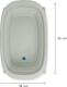 Hauck розкладна ванна Wash N Fold M Sage 72701-0