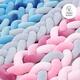Верес бампер-коса 120х15 Pink Grey 154.02.7ver