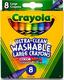 Crayola набор больших восковых мелков ultra-clean washable 8 шт (1) 52-3282