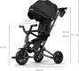 Qplay складной трехколесный велосипед Nova Niello Black S700-6NovaNielloBlack