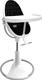 Bloom стільчик для годування Fresco з бавовняним вкладишем White / midnight black E10535-W/U10543-MB