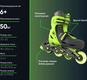 Neon роликові ковзани Inline розмір 34-37 зеленый NT08G4