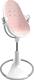 Bloom стільчик для годування Fresco з бавовняним вкладишем White / blush pink E10535-W/U10543-P