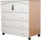 MyBaby комод широкий  Glamour Bunny ваниль 030303/03